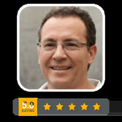 Illustrative testimonial portrait for Jay M.